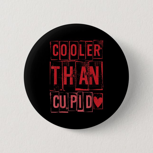 Cooler Than Cud Cute Valentine's Day Kids Boys Gir Knapp (Framsida)