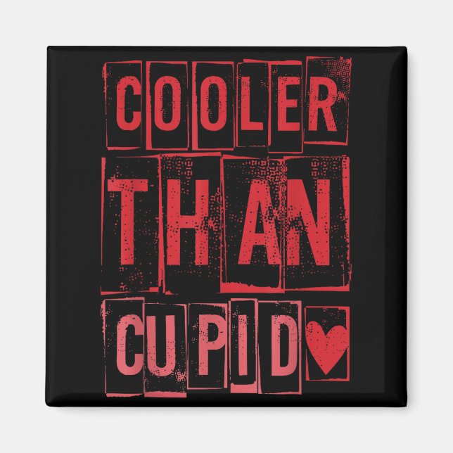 Cooler Than Cud Cute Valentine's Day Kids Boys Gir Magnet (Framsidan)
