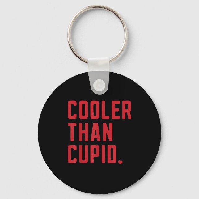 Cooler Than Cud Cute Valentine's Day Kids Boys Gir Nyckelring (Framsida)