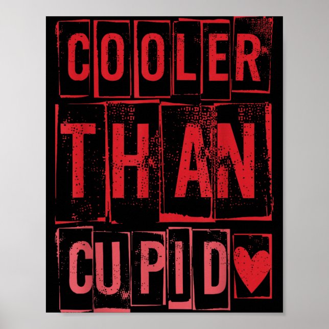 Cooler Than Cud Cute Valentine's Day Kids Boys Gir Poster (Framsidan)