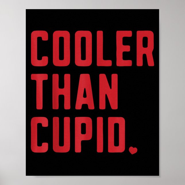 Cooler Than Cud Cute Valentine's Day Kids Boys Gir Poster (Framsidan)