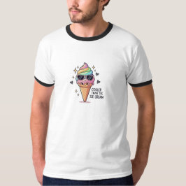 Cooler Than Ice Cream Pun T Shirt