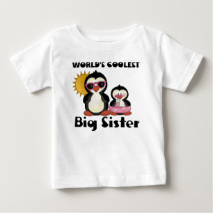 Coolest Big Sister Penguin T Shirt