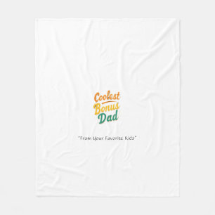 Coolest Bonus Pappa Blanket - Anpassningsbar Heart Fleecefilt