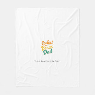 Coolest Bonus Pappa Blanket - Anpassningsbar Heart Fleecefilt