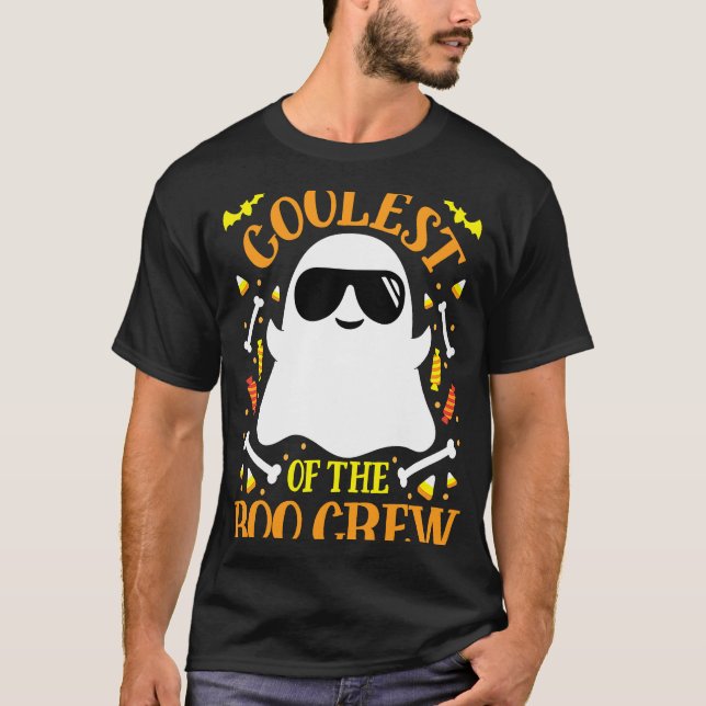 Coolest Boo Crew Ghost Matching Set Boy Hall T Shirt (Framsida)