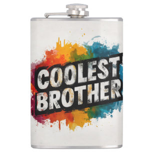 COOLEST BROTHER Typography with Watercolor Stänk Fickplunta