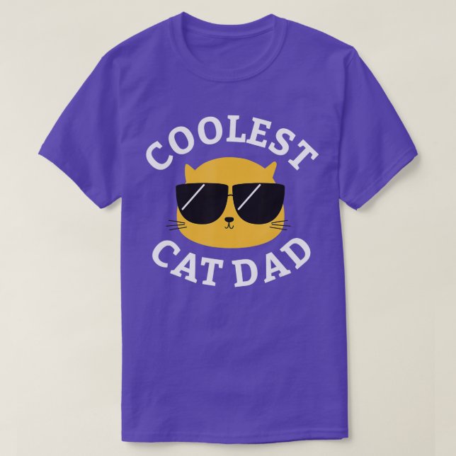 Coolest Cat Dad  Men  T Shirt (Design framsida)