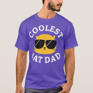 Coolest Cat Dad  Men  T Shirt
