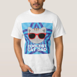 COOLEST CAT DAD Solglasögon katt T Shirt