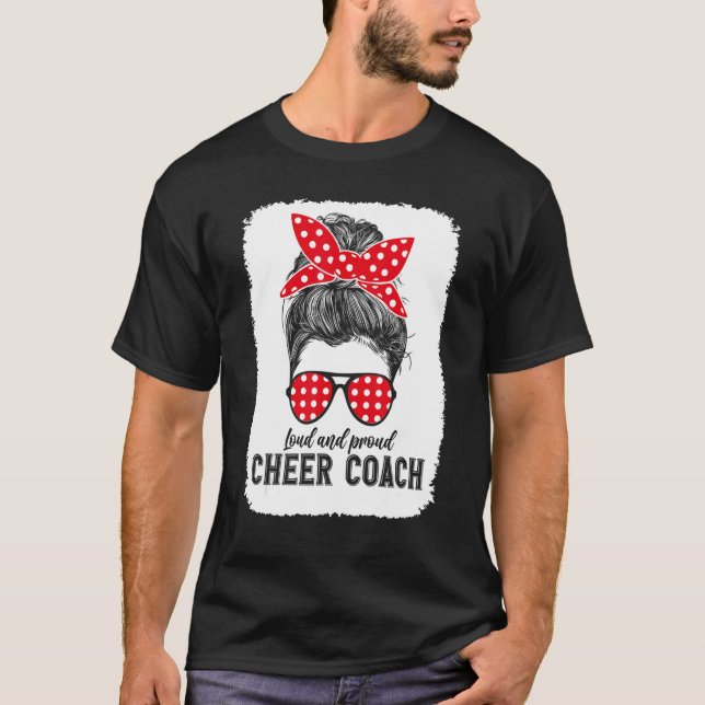 Coolest Cheer Coach Assistant Cheering Coaching Li T Shirt (Framsida)