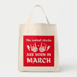 COOLEST-CHICKARNA ÄR FÖDDA PÅ MARS-födelsedag Tygkasse