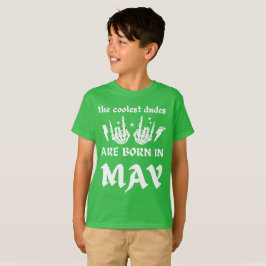 COOLEST DUDES ÄR FÖDD I MAJ-födelsedagar T Shirt