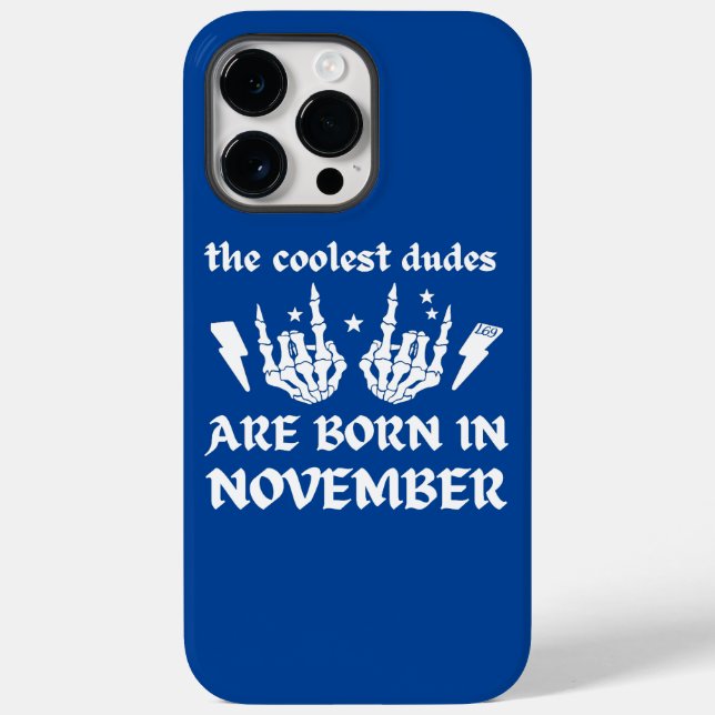 COOLEST DUDES ÄR FÖDD I NOVEMBER-födelsedag (Baksida)