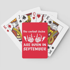COOLEST DUDES ÄR FÖDDA I SEPTEMBER-födelsedag Casinokort