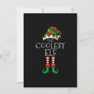 Coolest Elf-familjen som matchar jul Pajamas Pjs Inbjudningar