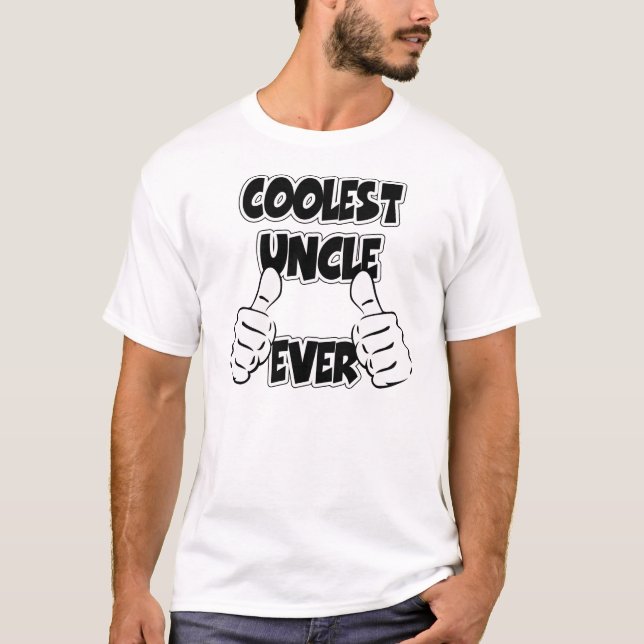 Coolest farbror Aldrig T-shirt (Framsida)