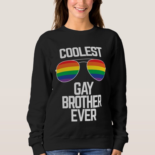 Coolest Gay Brother Ever  Gay Pride T Shirt (Framsida)