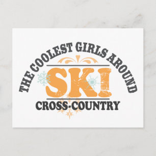 Coolest Girls XC Ski Vykort