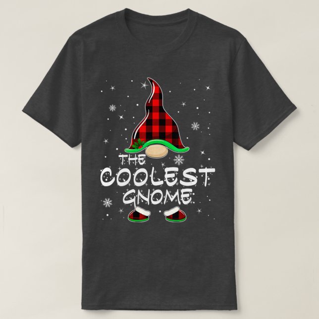 Coolest Gnome Buffalo Play Matching Family Jesus T Shirt (Design framsida)
