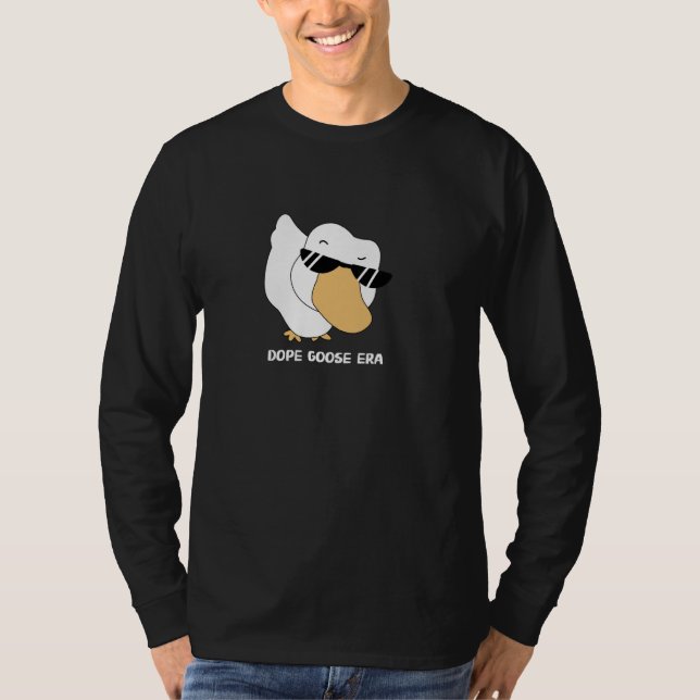 Coolest Goose in Sunglasses, Funny Goose Meme, Gee T Shirt (Framsida)