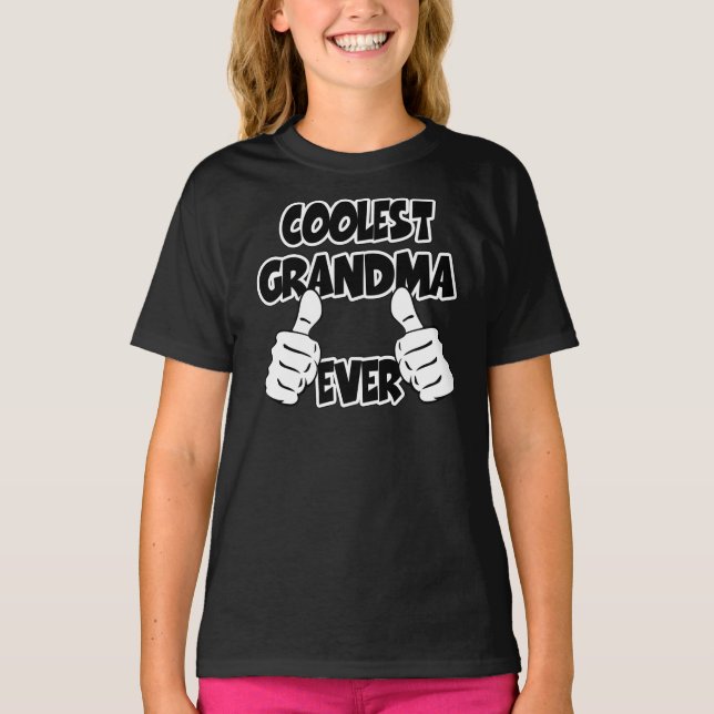 Coolest Grandma nånsin T-shirt (Framsida)