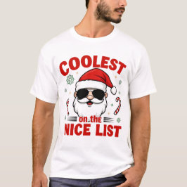 Coolest Grandpa on the Nice List | Modern Holiday T Shirt