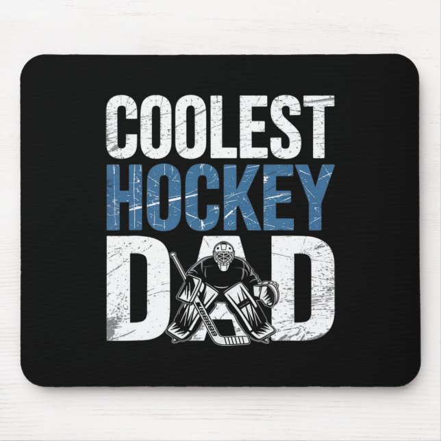 Coolest Hockey Dad Funny Sport Father Support Hock Musmatta (Framsidan)