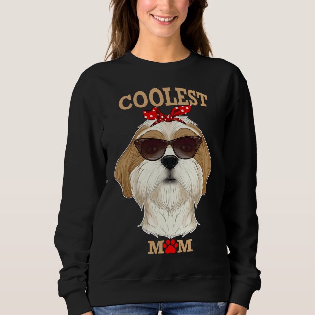 Coolest Hund I Shih Tzu Mamma I Shih Tzu T Shirt (Framsida)