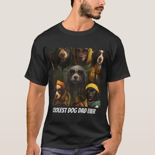 ’Coolest Hund/Mamma’ Lönsam Anpassningsbar T-shirt (Framsida)