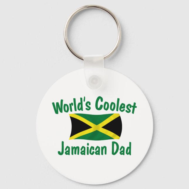 Coolest Jamaican Pappa Nyckelring (Framsida)
