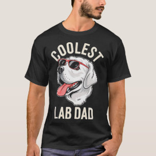 Coolest Lab Pappa Hund Labrador Hundägare Djurälsk T Shirt