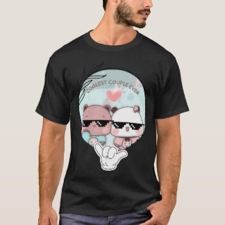 Coolest lite till Bubu Dudu Panda Bear Browne Lo T Shirt