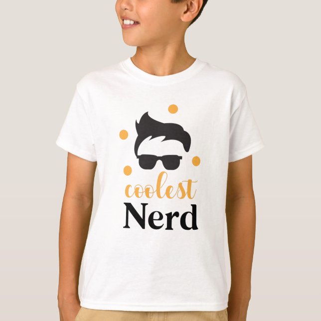 Coolest Nerd Funny School Student Citat T Shirt (Framsida)