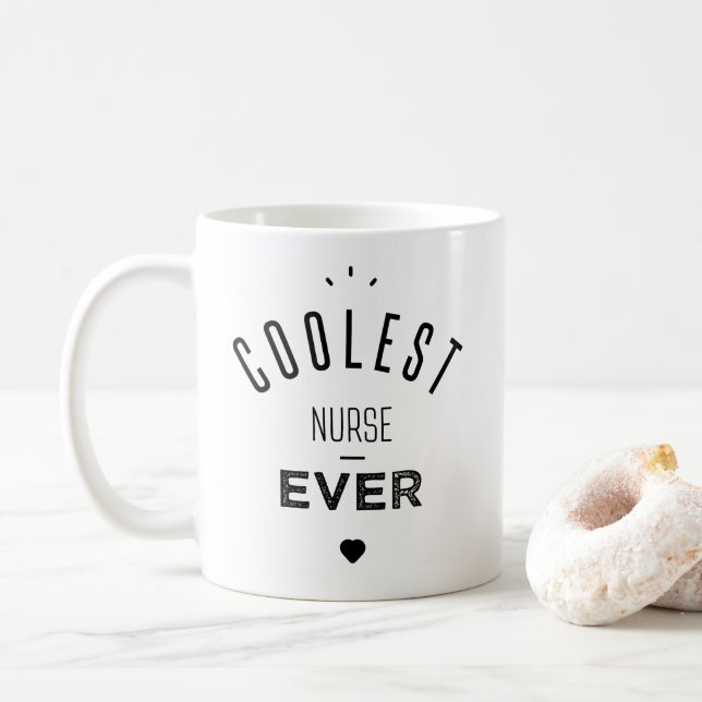 Coolest nurse ever kaffemugg (Med munk)
