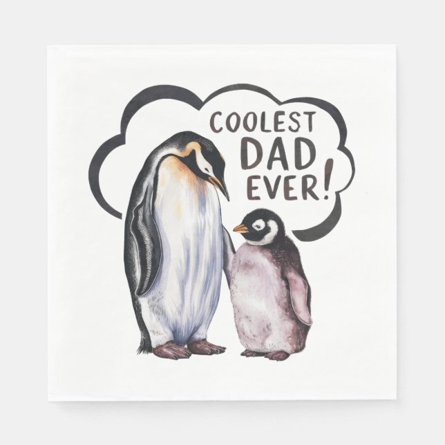 Coolest Pappa någonsin Pappersservett (Framsidan)