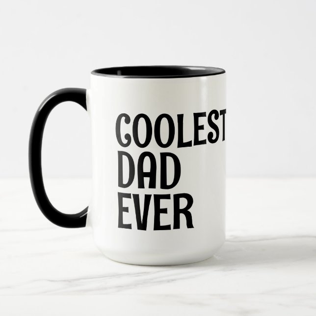 COOLEST PAPPA ÖVER Kaffe koppar (Vänster)
