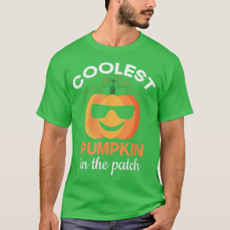 Coolest Pimpkin in Patch - Boys Girls Hallowee T Shirt