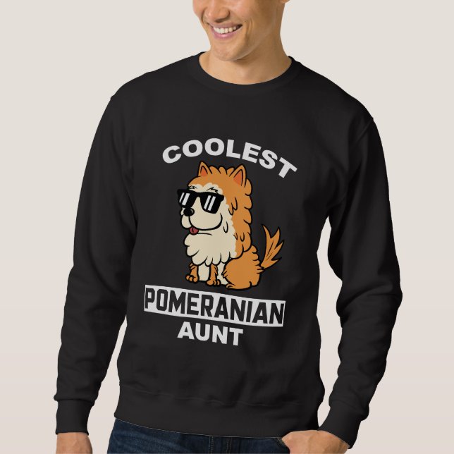 Coolest Pommern Moster Lång Ärmad Tröja (Framsida)