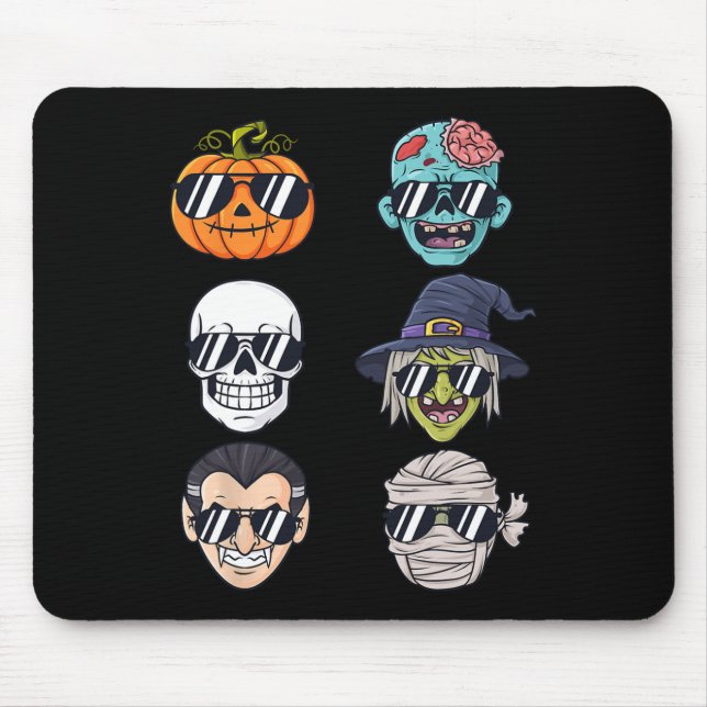 Coolest Pumpkin Halloween Skeleton Witch Vampire B Musmatta (Framsidan)