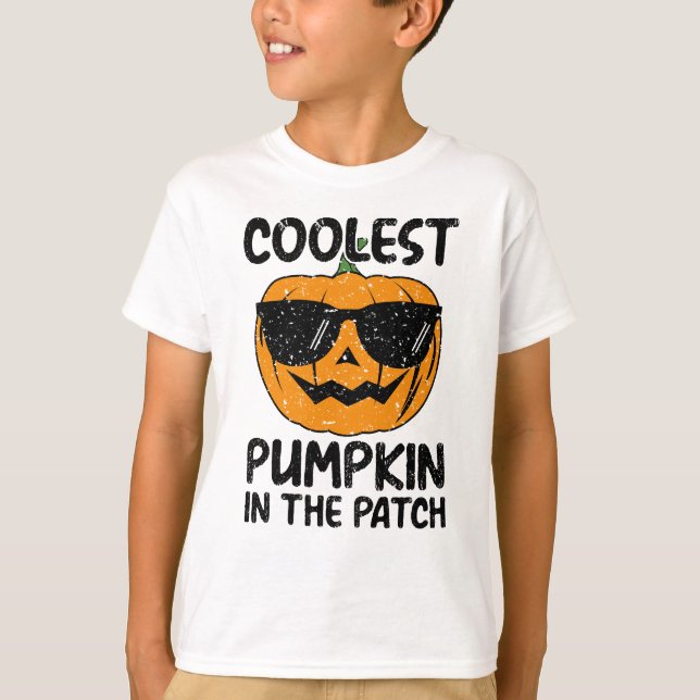 Coolest Pumpkin in the patch, Halloween-barn T Shirt (Framsida)