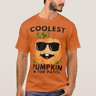 Coolest Pumpkin In The Patch Pumpkin With Sunglass T Shirt
