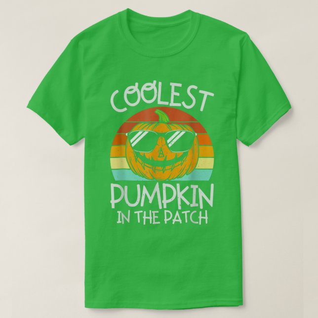 Coolest Pumpkin In The Patch Toddler Boys Hallowee T Shirt (Design framsida)