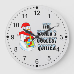 Coolest Quilter Stor Klocka