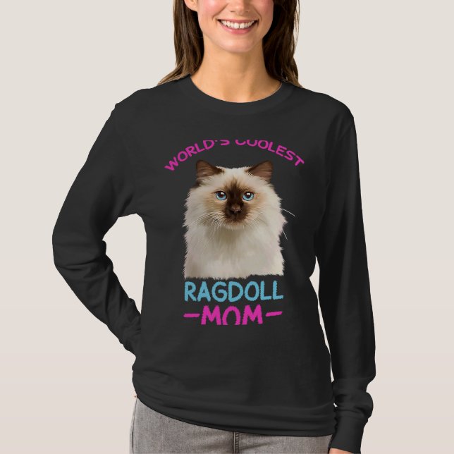 Coolest Ragdoll Mamma Mamma Cat T Shirt (Framsida)