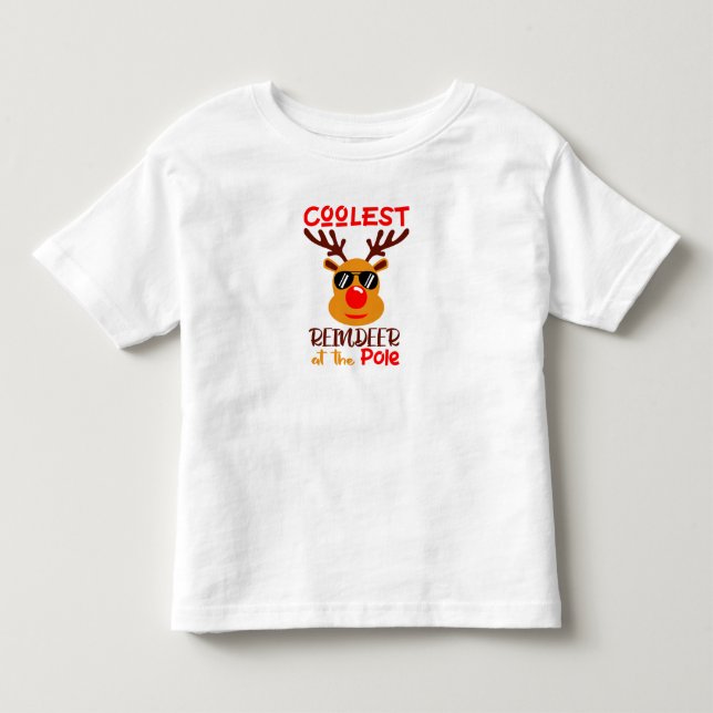 Coolest Reindeer T Shirt (Framsida)