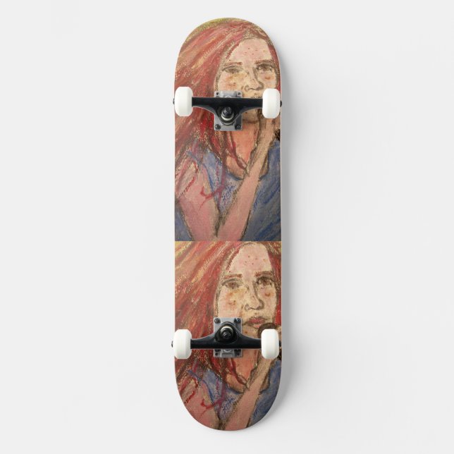 Coolest Rocker Girl Mini Skateboard Bräda 18,7 Cm (Framsida)