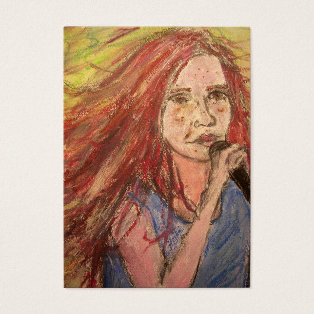 Coolest Rocker Girl Visitkort (Framsidan)