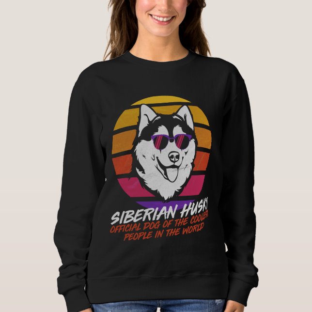 Coolest Siberian husky T Shirt (Framsida)