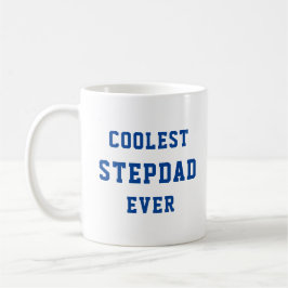 Coolest Stepdad nånsin Typography Fars dag Gift Kaffemugg